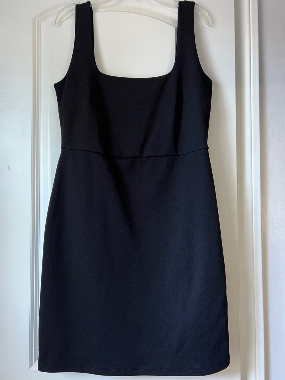 NWOT H&M Black Mini Dress with Square Neck